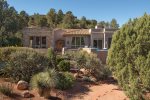 Talk about curb appeal This elegant 3BD Sedona vacation rental boasts a private pool and stunning Sedona views